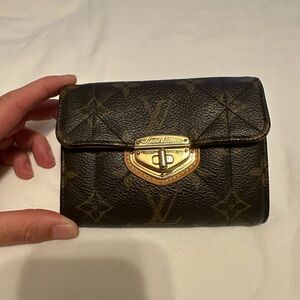 LOUIS VUITTON Monogram Etoile Portefeuille Compact Turnlock Fold Wallet
